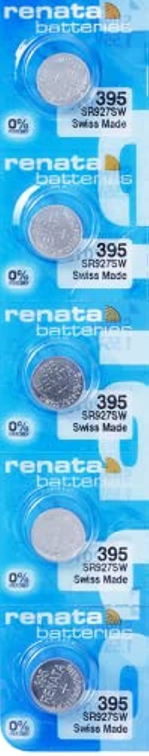395 Watch battery - Strip of 5 Batteries