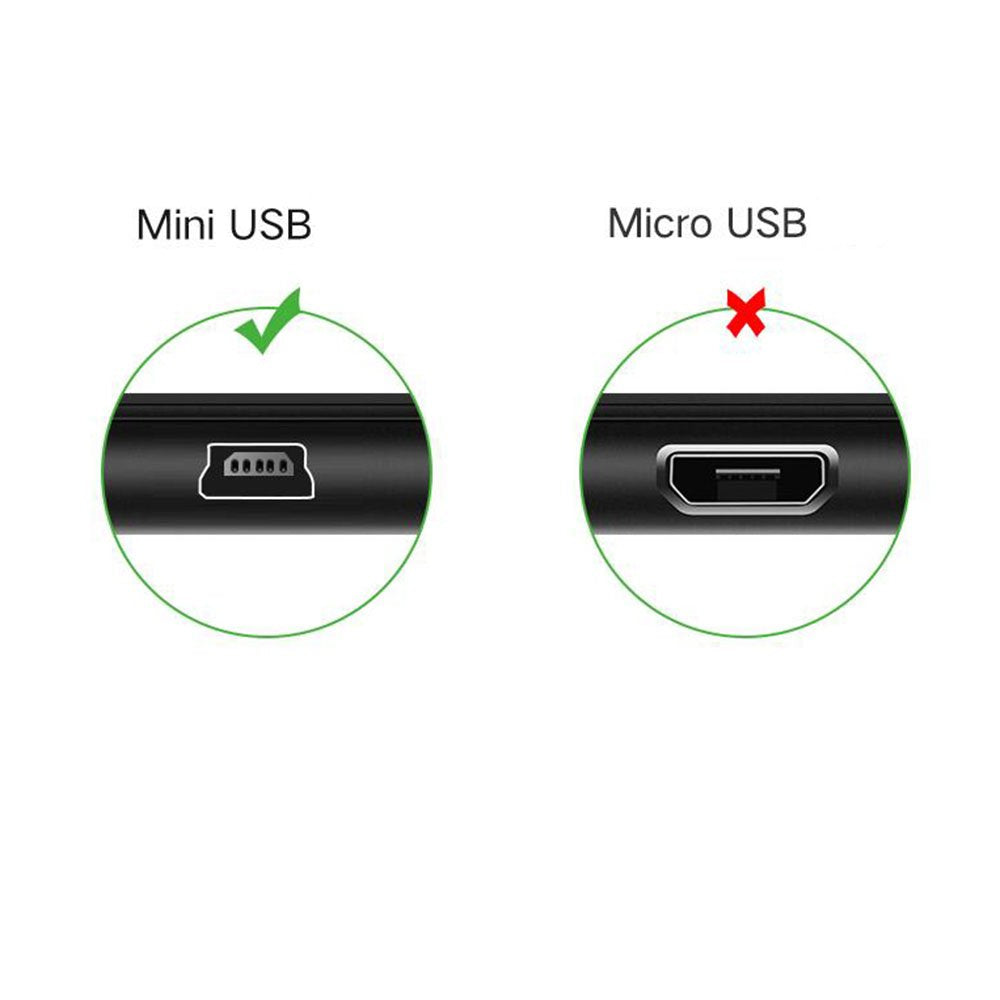 Tivid 1.64feet mini USB Right Angle USB A Male to Mini USB B 5Pin Male Charging Cable Adapter Left Angle Data Charge Sync Cable Mini USB Cable - A