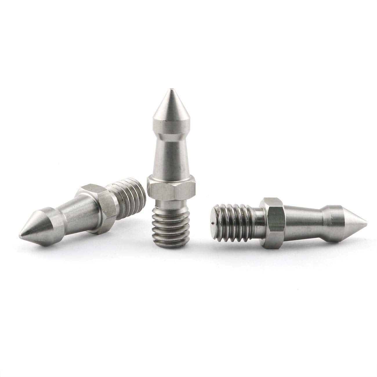 PZRT 3pcs 3/8 Inch Stainless Steel Foot Screw Camera Tripod Spikes Replacement Part for Monopod Tripod