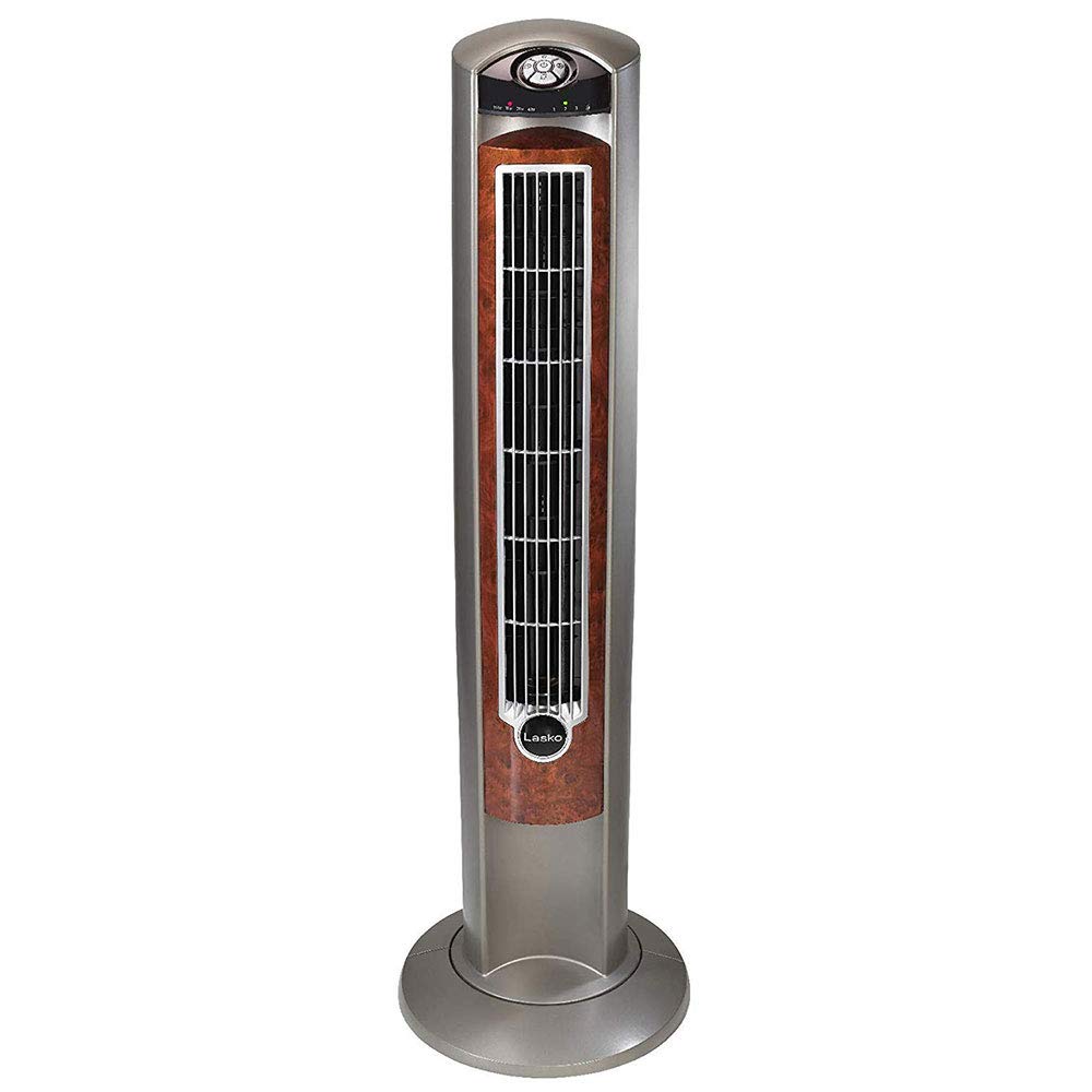 Lasko Oscillating Tower Fan with Remote - Quiet Standing Fan for Bedroom, Office, and Home - 3 Speeds - Powerful Cooling Air - T42954 - 42" Tall