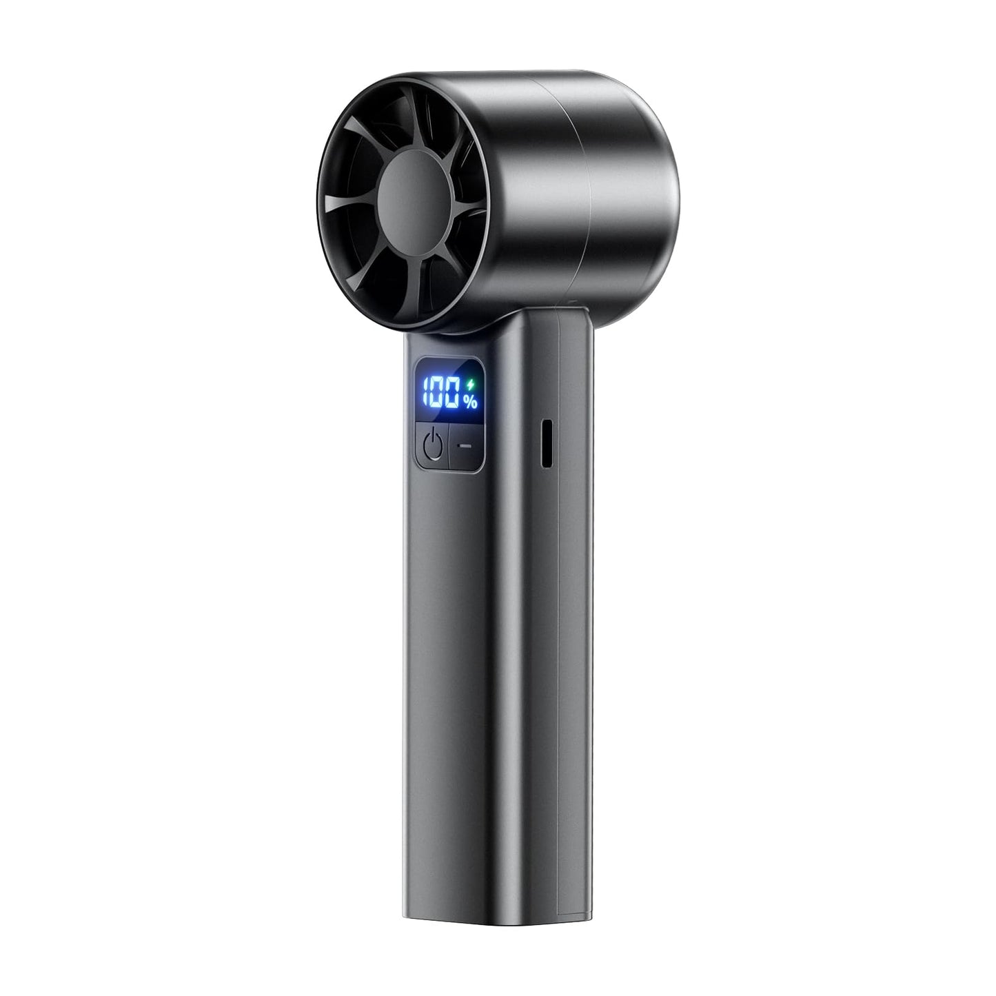Myzztek Handheld High Speed Mini Fan, Rechargeable Turbo (18000rpm Turbo Motor, 2-10 Working Hours) Compact Powerful Fan