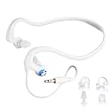 HydroActive Premium Short-Cord Waterproof Headphones (Wired 3.5 mm Jack) with 11 Earbuds in 4 Styles (Separate Music Player Purchase Required)