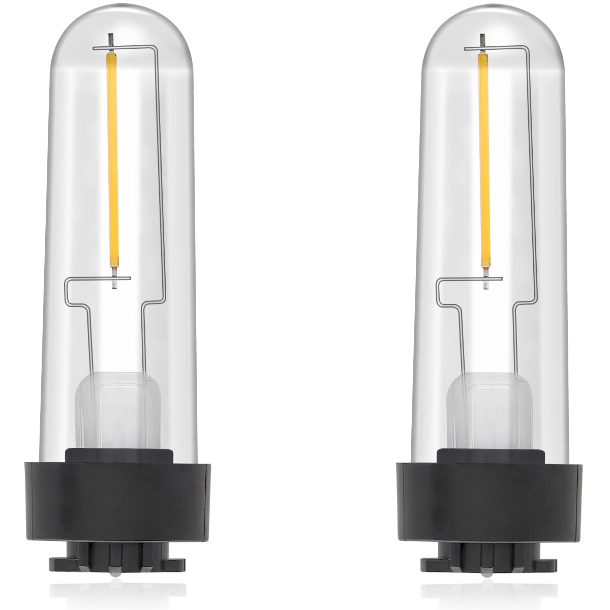 enwant Solar Light Bulb Replacement May Fit Hampton Bay Solar Light 3V Warm White Solar Lightbulb Outdoor Indoor for Yard Garden Pathway, 2 Pack