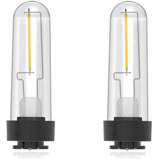 enwant Solar Light Bulb Replacement May Fit Hampton Bay Solar Light 3V Warm White Solar Lightbulb Outdoor Indoor for Yard Garden Pathway, 2 Pack
