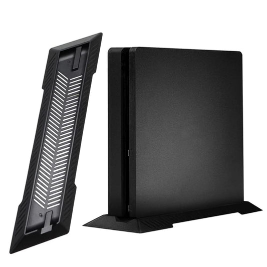 Vertical Stand for PS4 Slim, Built-in Cooling Vents and Non-Slip Feet Steady Base Mount Holder for PlayStation 4 Slim Console, Black