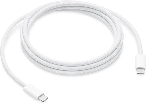 USB-C Woven Charge Cable for Apple Devices (2m), 240W Fast Charging for iPhone 16/15 Series, iPad Pro/Air, MacBook (2m)