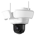 aosu Floodlight Camera Wired, 3K UHD Security Camera Outdoor, 360° Coverage Surveillance, 24/7 Recording, Motion Detection, 2600-Lumen
