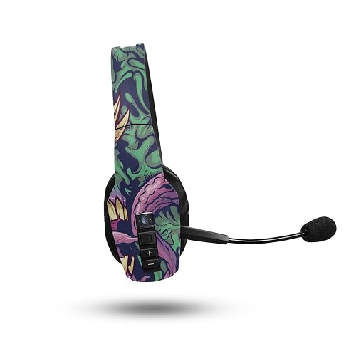 Skin Compatible with BlueParrott B450-XT Bluetooth Headset - Eyes and Teeth - Premium 3M Vinyl Protective Wrap Decal Cover - Easy to Apply | Crafted