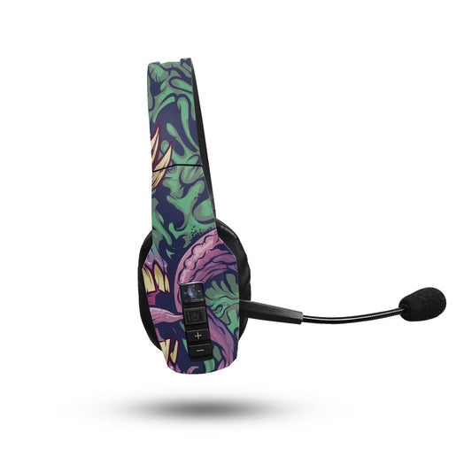 Skin Compatible with BlueParrott B450-XT Bluetooth Headset - Eyes and Teeth - Premium 3M Vinyl Protective Wrap Decal Cover - Easy to Apply | Crafted