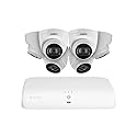 Lorex 4K (8 Camera Capable) 2TB Wired NVR System with 6 White IP Audio Dome Cameras