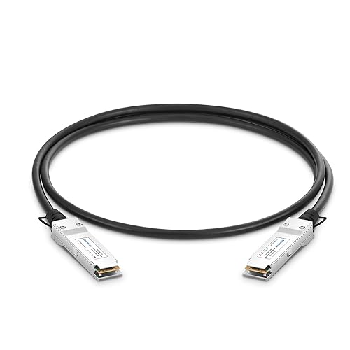 100G QSFP28 DAC Patch Cable, 0.5M (1.64ft) QSFP28 to QSFP28, Passive Direct Attach Copper Twinax Cable Compatible with Cisco QSFP-100G-CU0.5M
