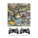 Skin Compatible with Sony Playstation 3 PS3 Slim + 2 Controllers - Action Fish Puzzle | MightySkins Protective, Durable, and Unique Vinyl Decal wrap