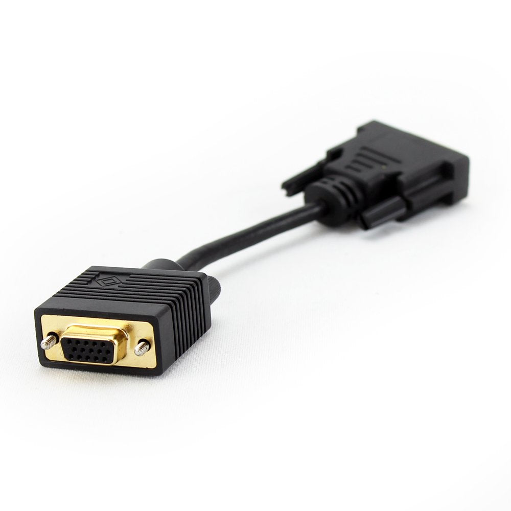 BlueDiamond Dvi Male to VGA Cable Adapter-Connect Your PC, Mac or Video Card to Your VGA Display, Black