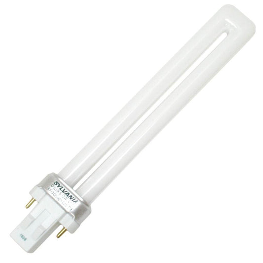 Sylvania DULUX 13W Single Compact Fluorescent Lamp, GX23 2-Pin Base, 2700K Soft White, 1 Pack