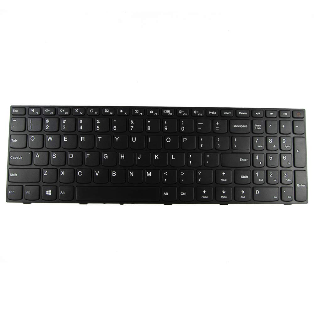 Abakoo New Keyboard Compatible with Lenovo IdeaPad 110-15ISK Laptop US Non-Backlit with Frame