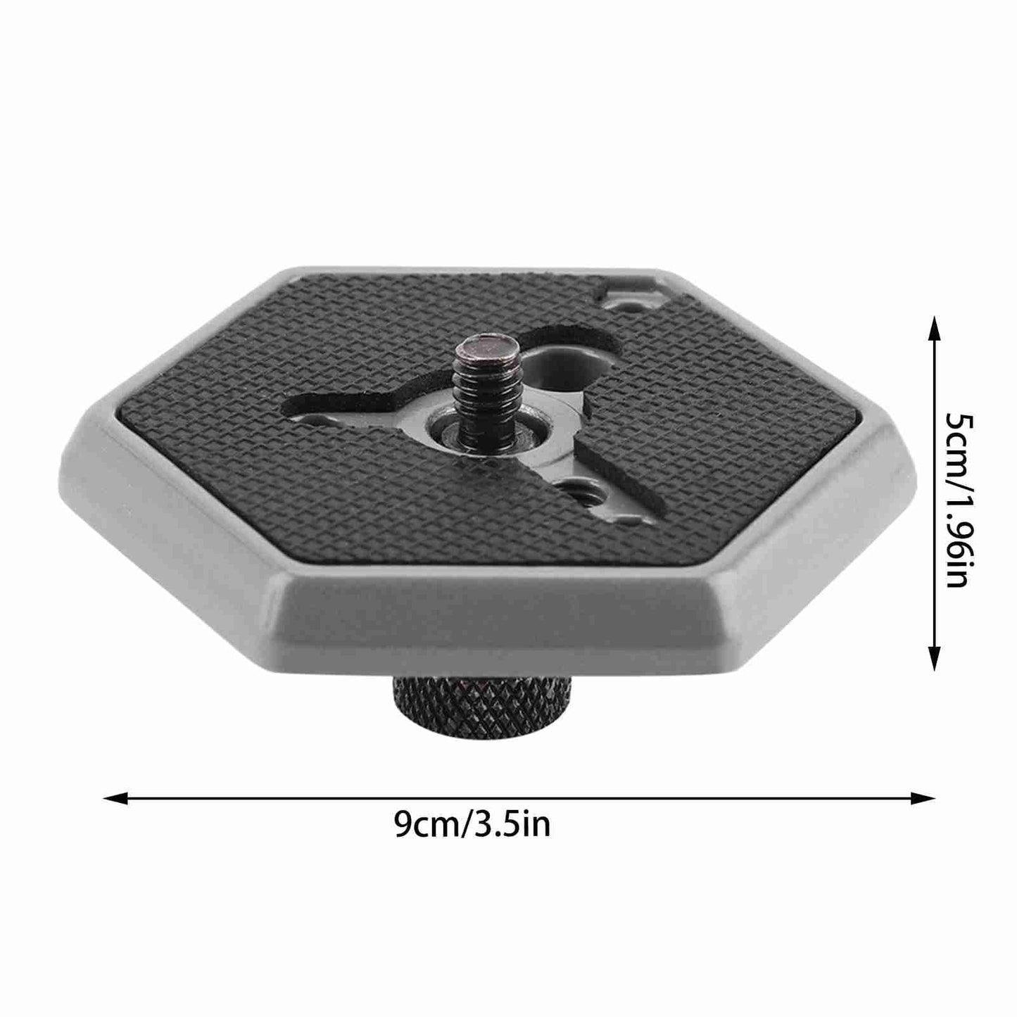 Zerone Quick Release Plate, Universal Hexagonal Quick Release Plates Replacemen 3049 1/4" Screw for 030-14 RC0 3063 Photo Studio Accessories