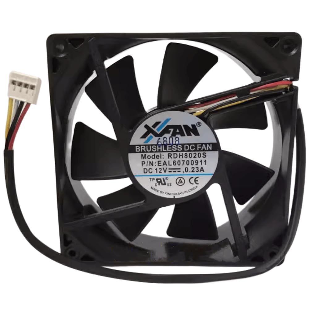 for RDH8020S DC12V 0.23A 8020 80X20MM 4-Wire Cooling Fan