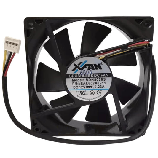 for RDH8020S DC12V 0.23A 8020 80X20MM 4-Wire Cooling Fan