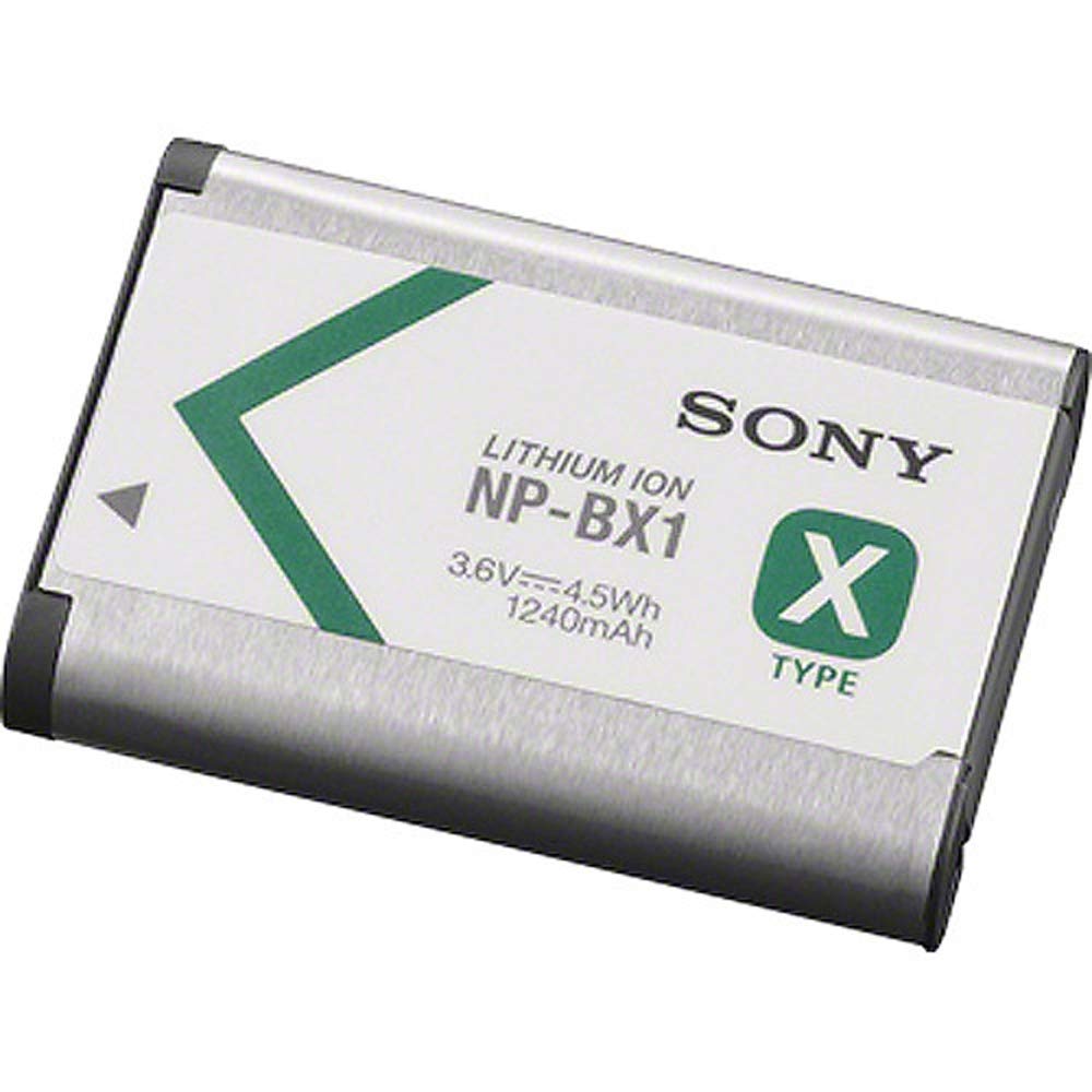 Sony NP-BX1 Lithium-Ion X Type Battery, Silver (2-Pack) Bundle with Lexar Professional 633x 64GB UHS-1 Class 10 SDXC Memory Card and Deco Photo