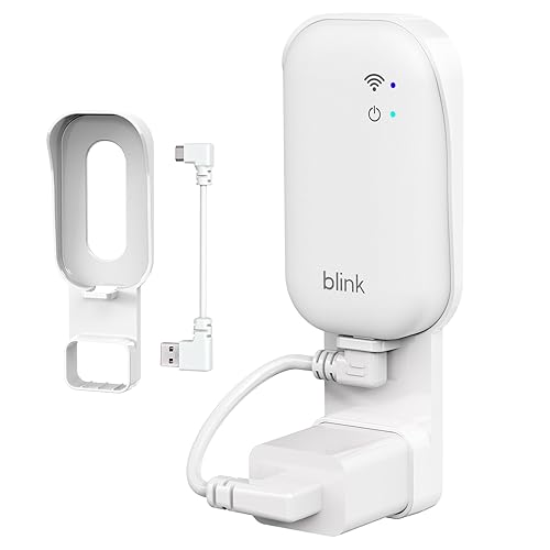 Blink Sync Module Core Mount, Outlet Wall Bracket Holder for Blink Indoor/Outdoor Security Camera, No Messy Wires - No Drilling - Easy Installation