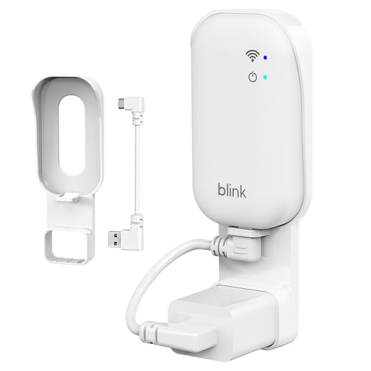 Blink Sync Module Core Mount, Outlet Wall Bracket Holder for Blink Indoor/Outdoor Security Camera, No Messy Wires - No Drilling - Easy Installation