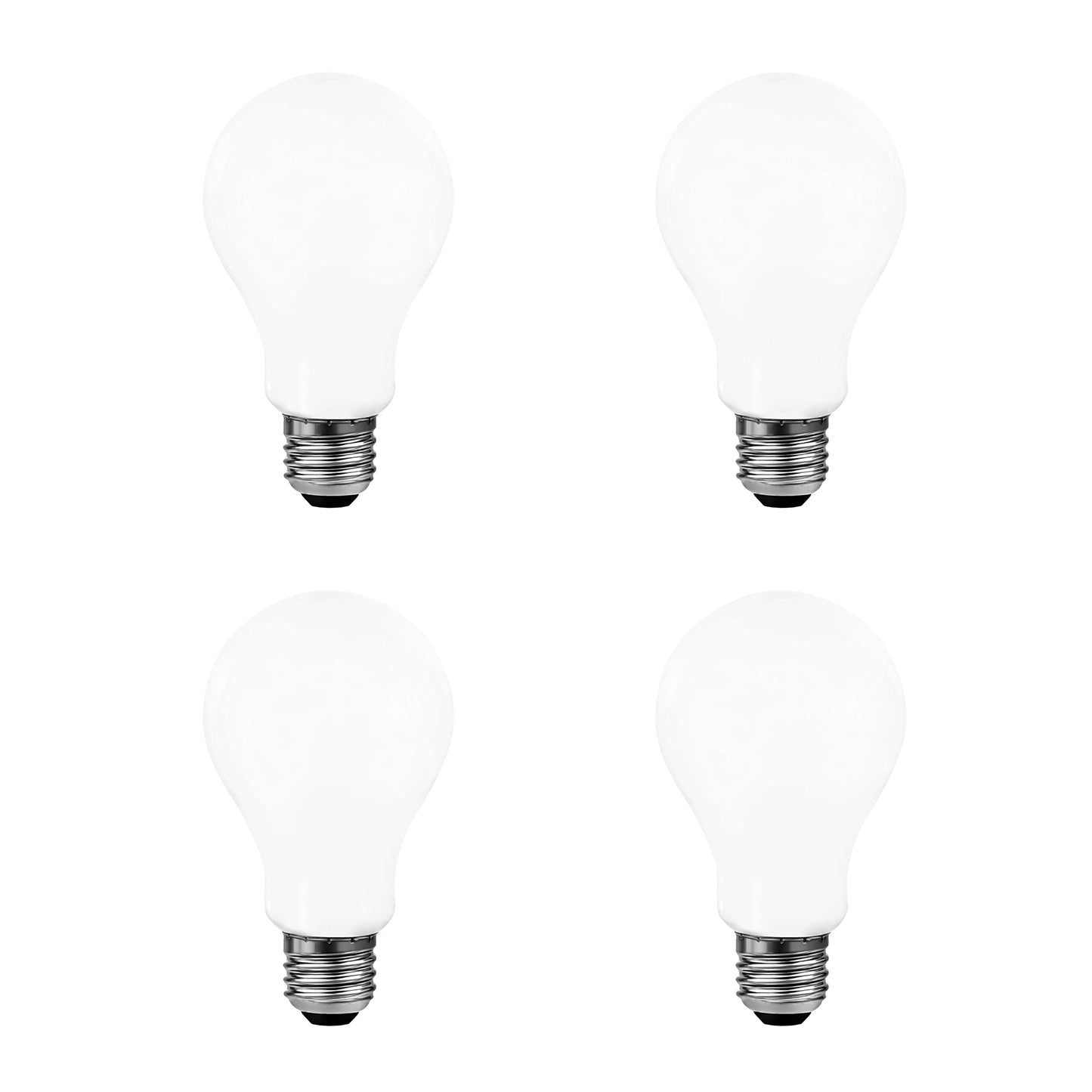 Sylvania Reduced Eye Strain A21 LED Light Bulb, 100W = 15W, 13 Year, Dimmable, Frosted, 5000K, Daylight - 4 Pack (40660)