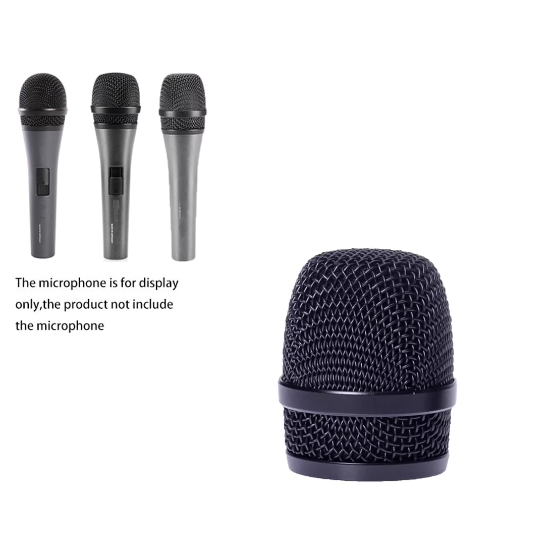 JXRYWF Replacement Microphone Ball Head Mesh Grille for Sennheiser E835 E845 E835S E845S E825S E822S E815S E840 Wired Handheld Microphone