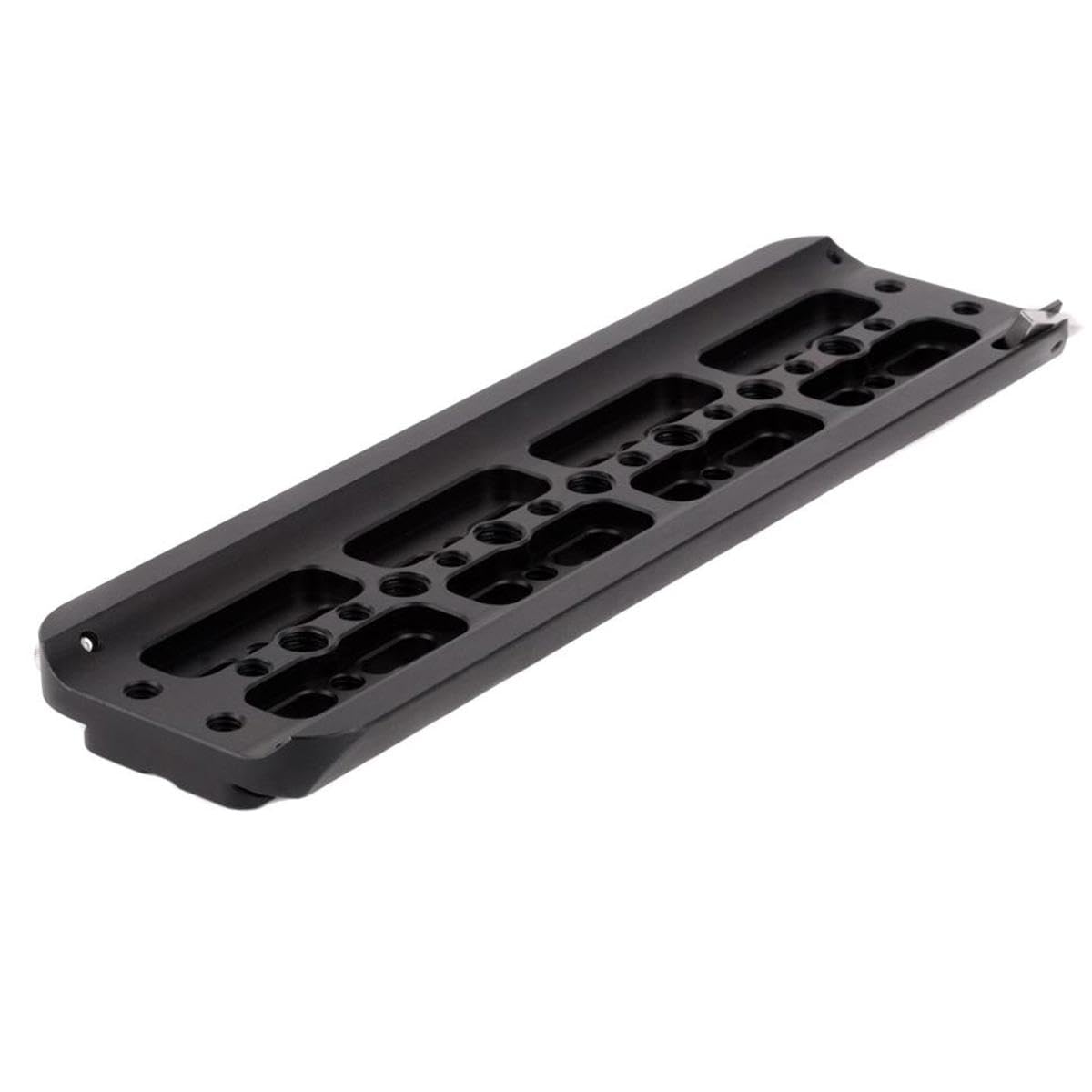 Wooden Camera Safety Dovetail Plate (8") with Safety Latch and Threaded Holes for Mounting Tripod and Accessories