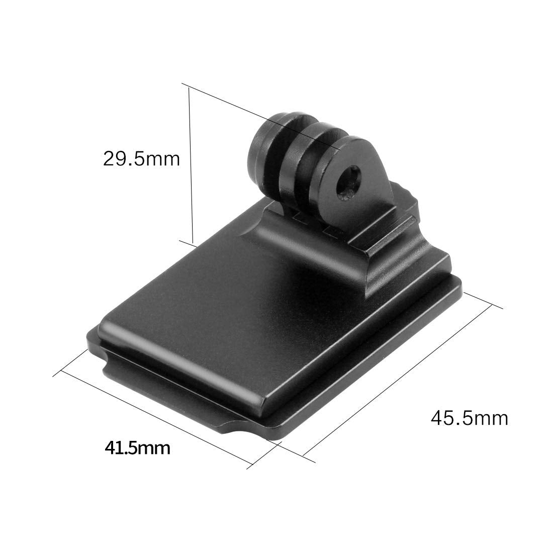 NovelGoal Aluminum 3 Hole NVG Helmet Mount Bracket Base with Extension Arm Screw Adapter Compatible with Go-pro OSMO Action Camera (Base)