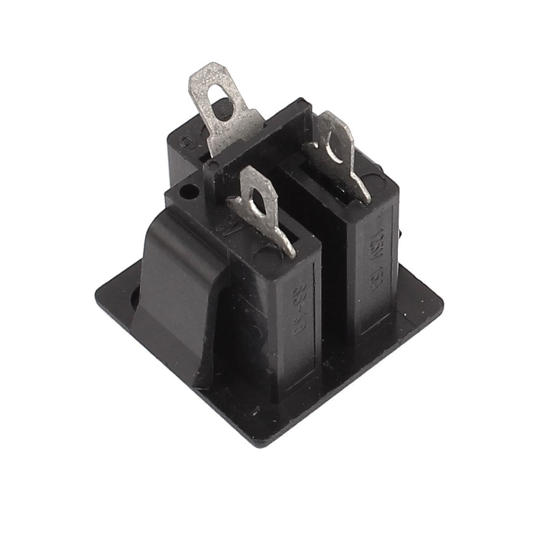 uxcell 5 Pcs AC 125V US Outlet Panel Mount Power Rewiring Socket Black