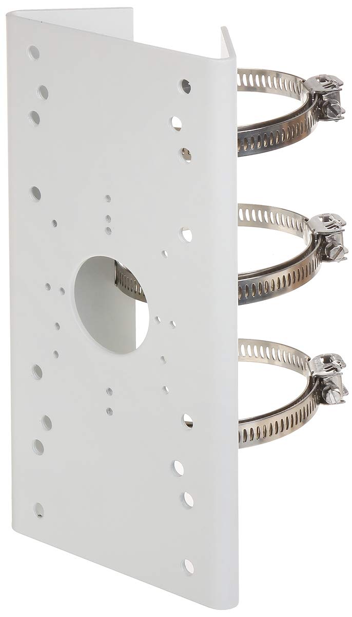 KENUCO PM DS-1275ZJ Universal Vertical Pole Mount Adapter for Most Wall Mounts Cameras PTZ (White- 2 PK)