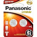 Panasonic CR1616 3.0 Volt Long Lasting Lithium Coin Cell Batteries in Child Resistant, Standards Based Packaging, 2-Battery Pack