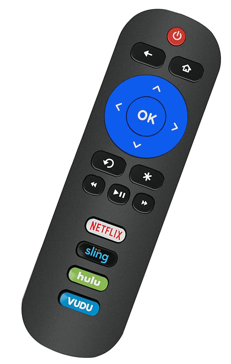 Remote Control Compatible with All ONN Roku TV Remote with Netflix, Sling, VUDU and Hulu