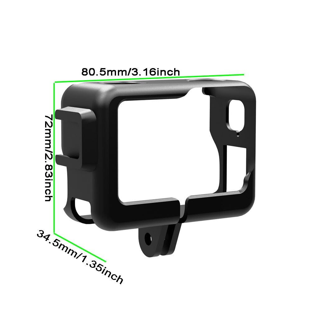 Buziba Protective Housing Frame Mount for Insta360 Ace Sports Action Camera Mounting Bracket Protection Case Mount Accessories