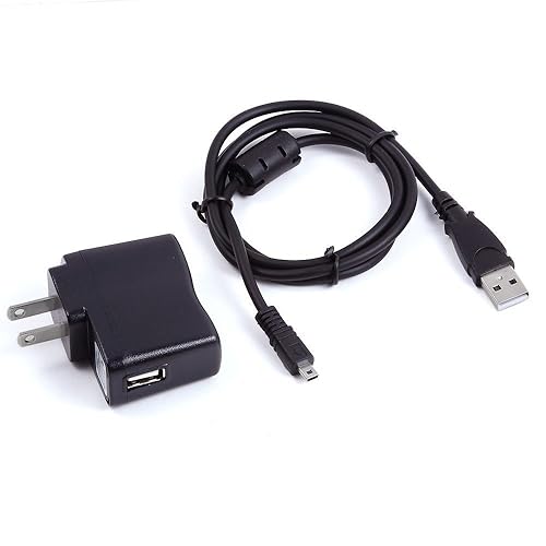 in-Camera USB AC Power Adapter Battery Charger+PC Cord for Sanyo Xacti VPC-T1495