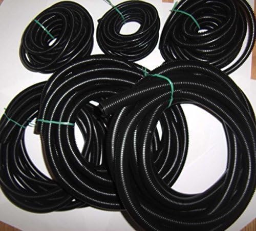 AMERICAN TERMINAL - 1/8" 1/4" 3/8" 1/2" 5/8" 3/4" 1" Split Wire Loom Conduit Polyethylene Tubing - Buy More Save More - 10 ft Each Pre-Cut - 70 Ft (1
