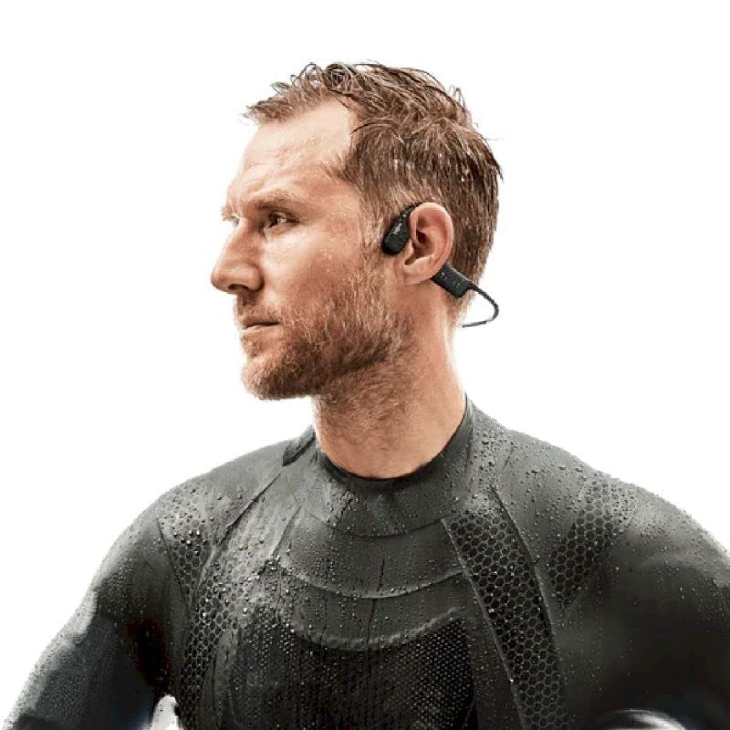 SHOKZ OpenSwim Bone Conduction Swimming Headphones - SS23 - One - Black
