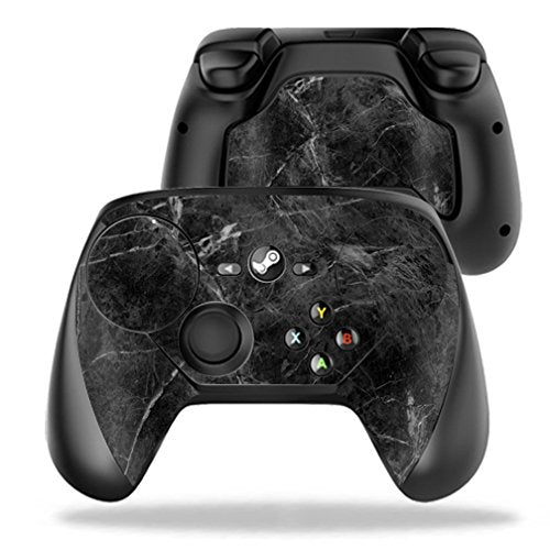 MightySkins Skin Compatible with Valve Steam Controller case wrap Cover Sticker Skins Black Marble