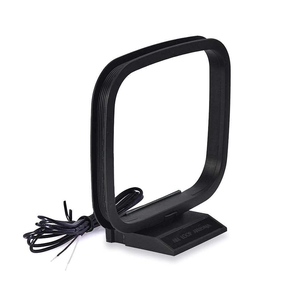 Bingfu 75 Ohm FM Radio Dipole Antenna AM Loop Antenna for Home Stereo Receiver Indoor Pioneer Onkyo Yamaha Marantz FM Radio AV Audio Video Home