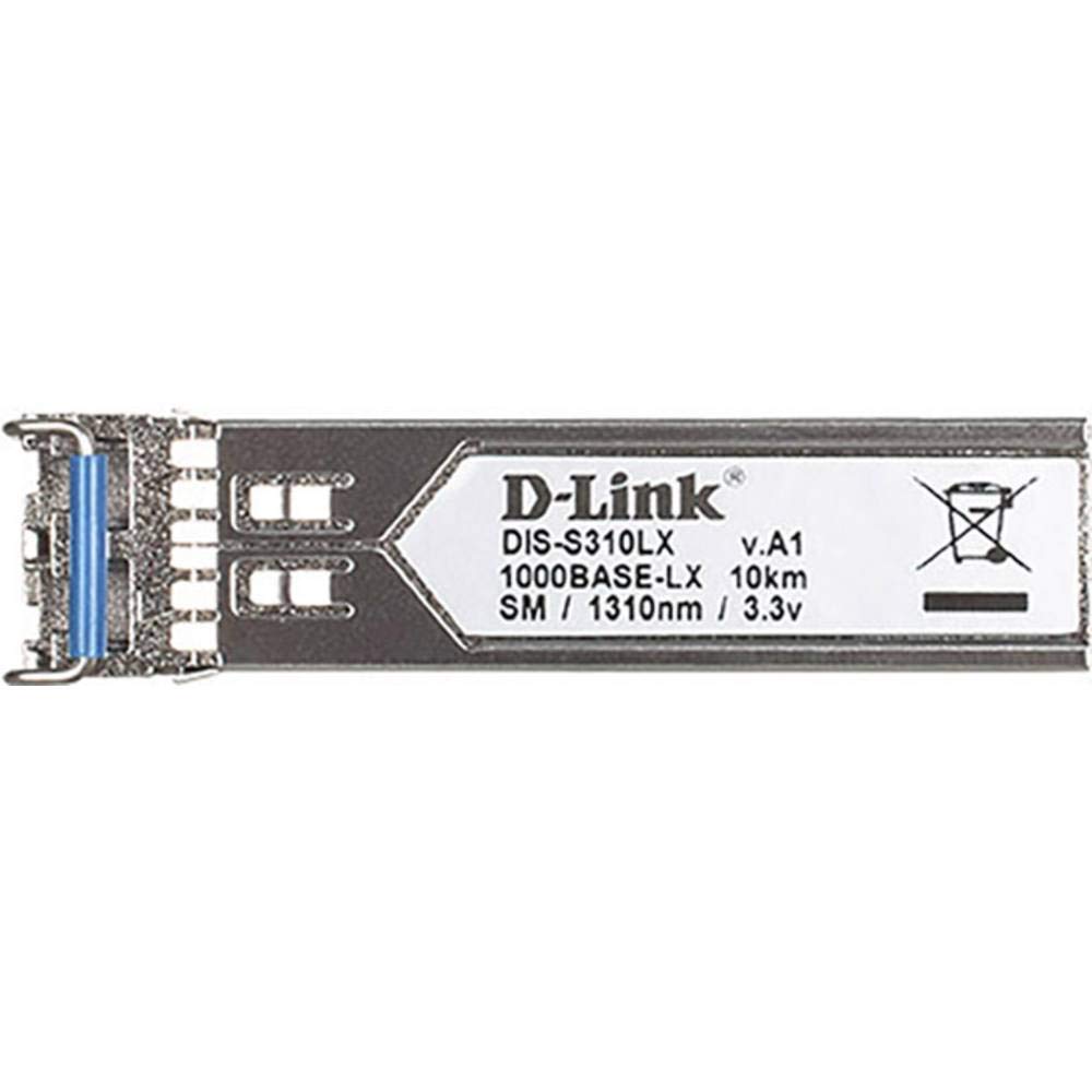 D-Link 1-Port Mini-GBIC SFP to 1000BaseLX Single-Mode 10km Fiber Transceiver - (DIS-S310LX)