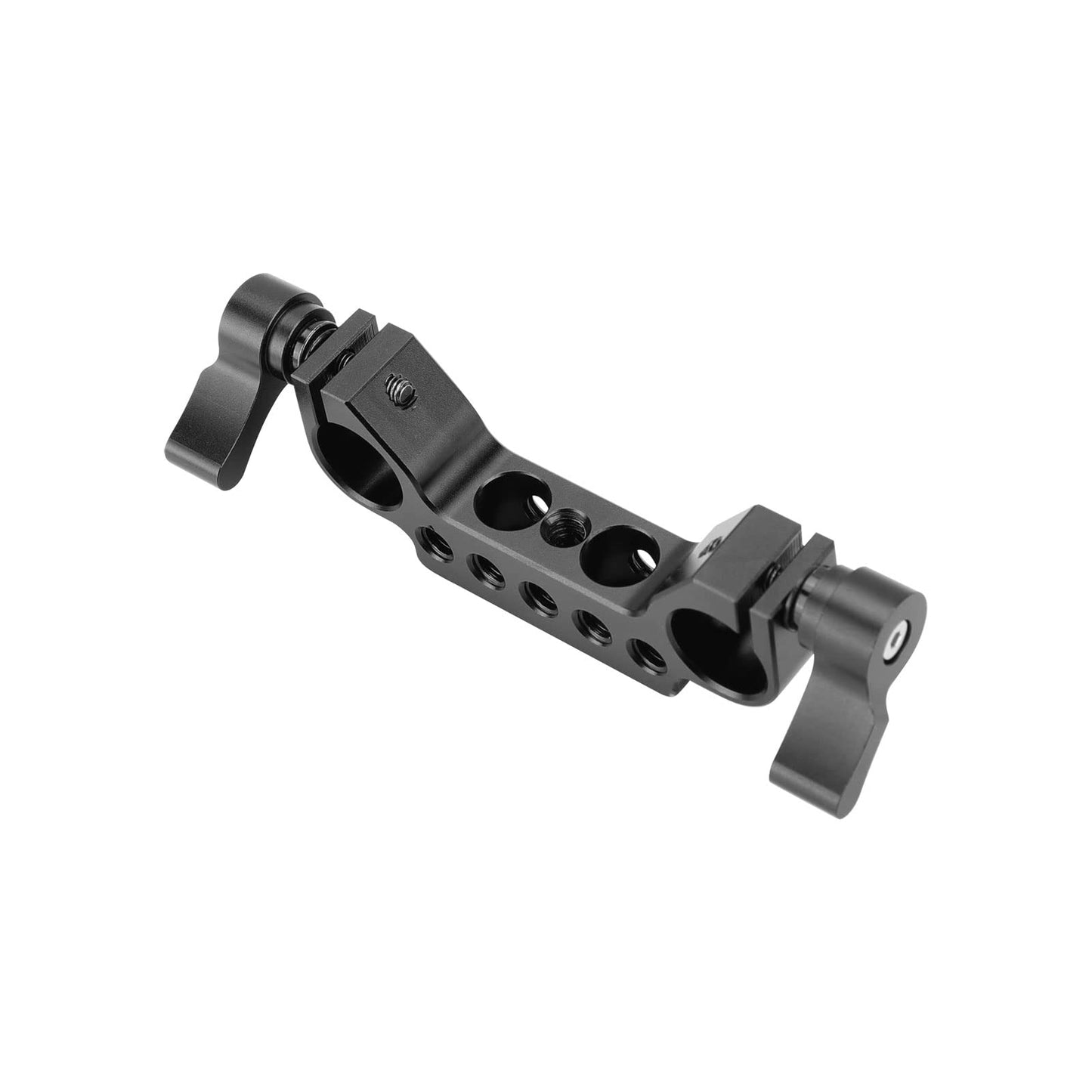 SZRIG 15mm Rail Rod Clamp with 1/4"-20 Thread Black Knob for DLSR Camera Rig Cage Baseplate Photo Studio