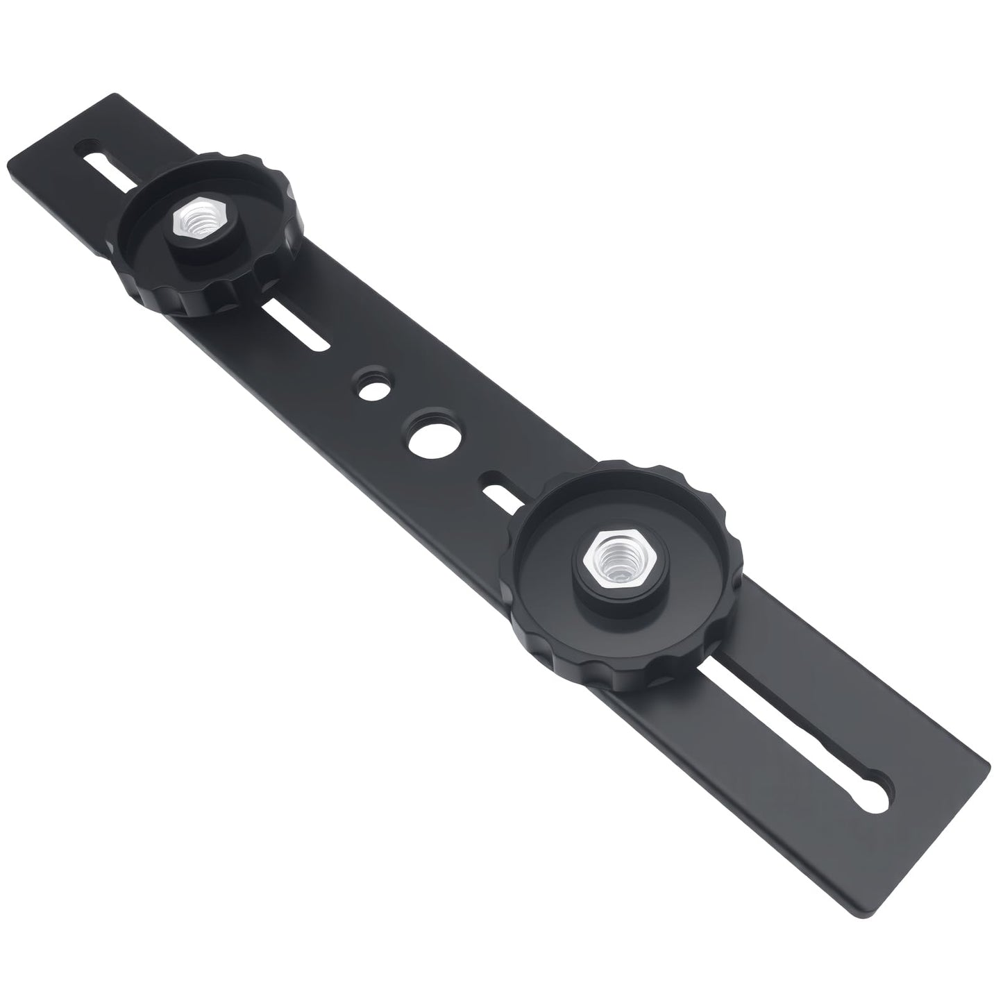 SYCZIOHU Dual Camera Flash Mount Bracket 20CM Tripod Mount Extension Bar with 1/4'' Screw Hot Shoe Mount for Fill Light and SLR Camera (Black)