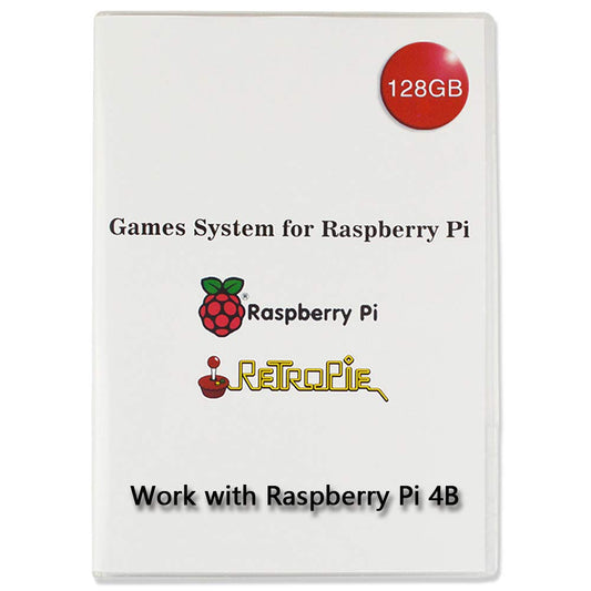 Muluo Retropie Preloaded 128Gb Games Data System with Class 10 Micro SD TF Card, Only Work for Raspberry Pi 4B 400, Collection with Video Previews