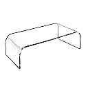 AMT Premium Acrylic Clear Monitor Riser Laptop/PC/Multimedia Monitor Stand for Home Office