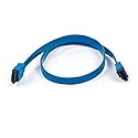 Monoprice SATA III 6Gbps SATA 3 Cable - 1.5 Feet Blue (10 Pack) with Lock Inchg Latch - Compatible with HDD, SSD, CD Drive, CD Writer