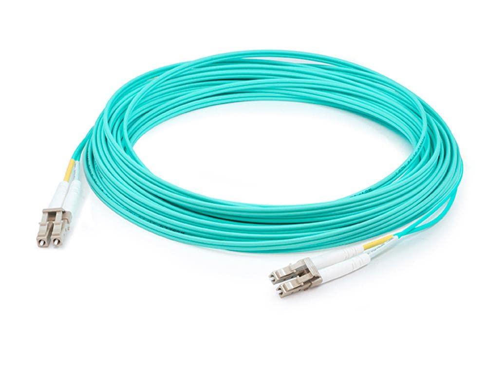 Add On 5m HP AJ836A Compatible LC (Male) to LC (Male) Aqua OM3 Duplex Fiber OFNR (Riser-Rated) Patch Cable - 100% Compatible and Guaranteed to Work