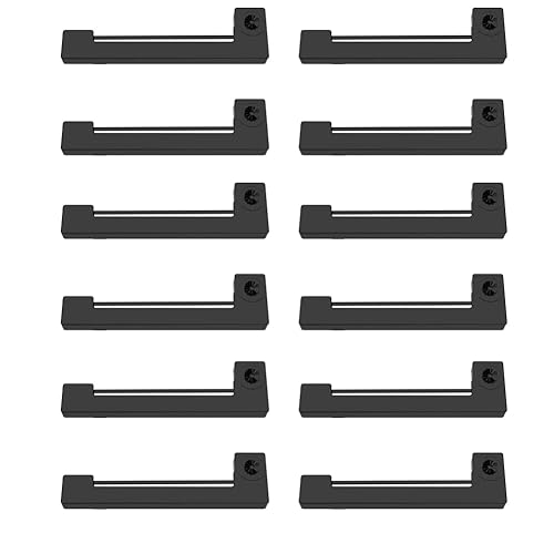 Bigger 12-Pack Replacement for ERC09 Printer Ribbon Compatible ERC-09B Ink Ribbon Cartridge Work with Epson M-160 163 164 180 181 182 183 190 191 192