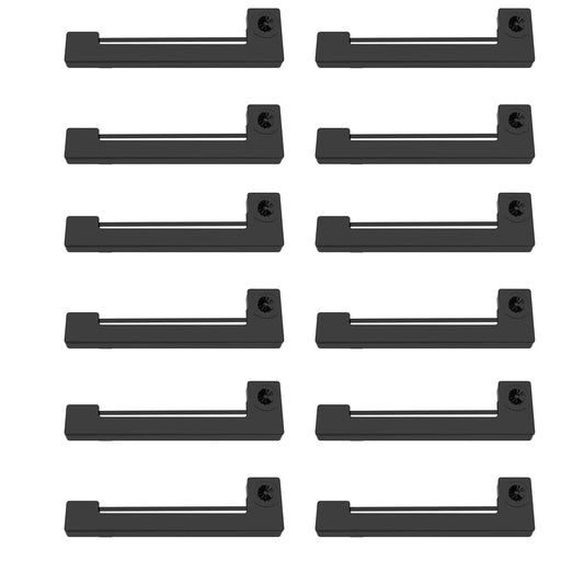 Bigger 12-Pack Replacement for ERC09 Printer Ribbon Compatible ERC-09B Ink Ribbon Cartridge Work with Epson M-160 163 164 180 181 182 183 190 191 192