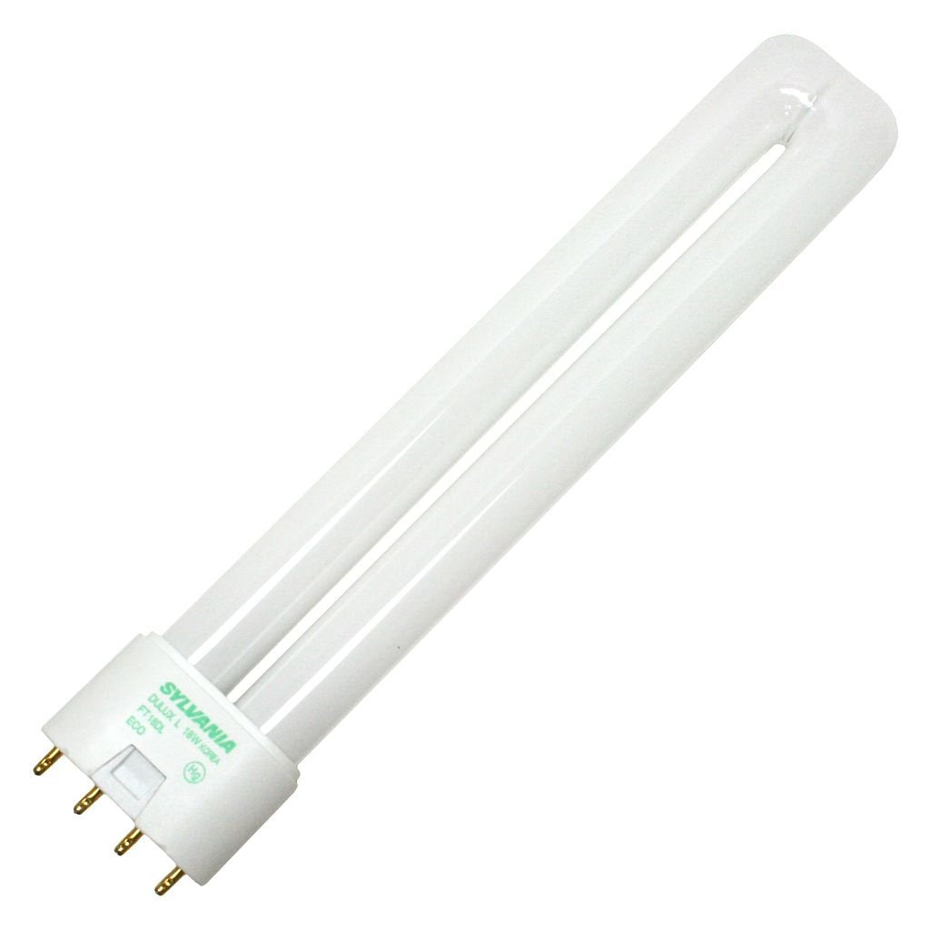 Sylvania 20587 - FT18DL/830/ECO - 18 Watt CFL Light Bulb - Compact Fluorescent - 4 Pin 2G11 Base - 3000K -
