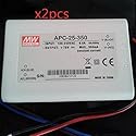 2pcs MW Mean Well MW APC-25-350 Constant Current 25w 350mA Power Supply LED Driver UL ULc